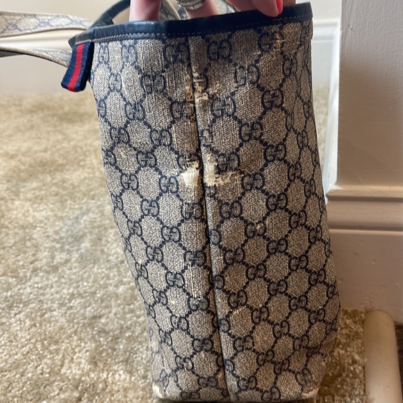 Gucci Tote Bag Navy MG - Picture 15 of 16